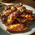 chicken wings on the grill