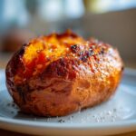 baked sweet potatoes in the oven