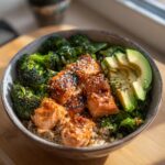 crispy air fryer salmon bowls