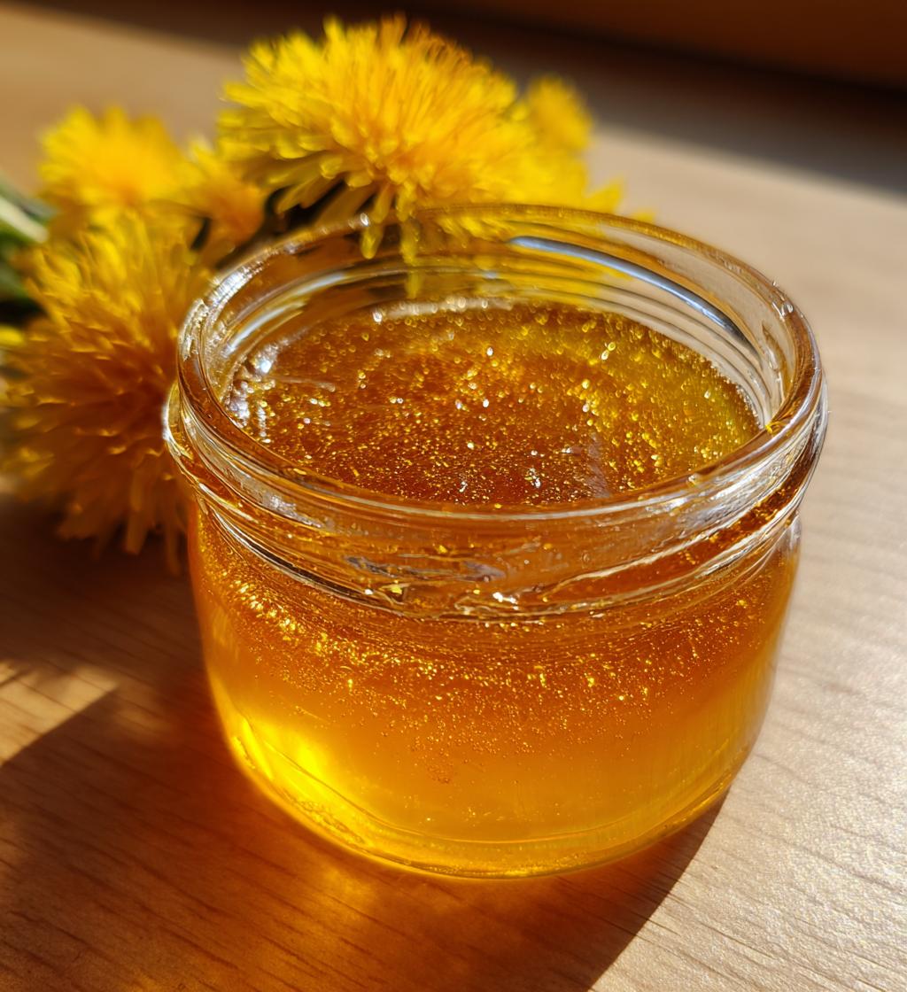 dandelion jelly no pectin