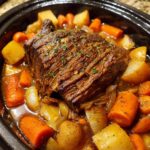 slow cooker roast beef with onion soup
