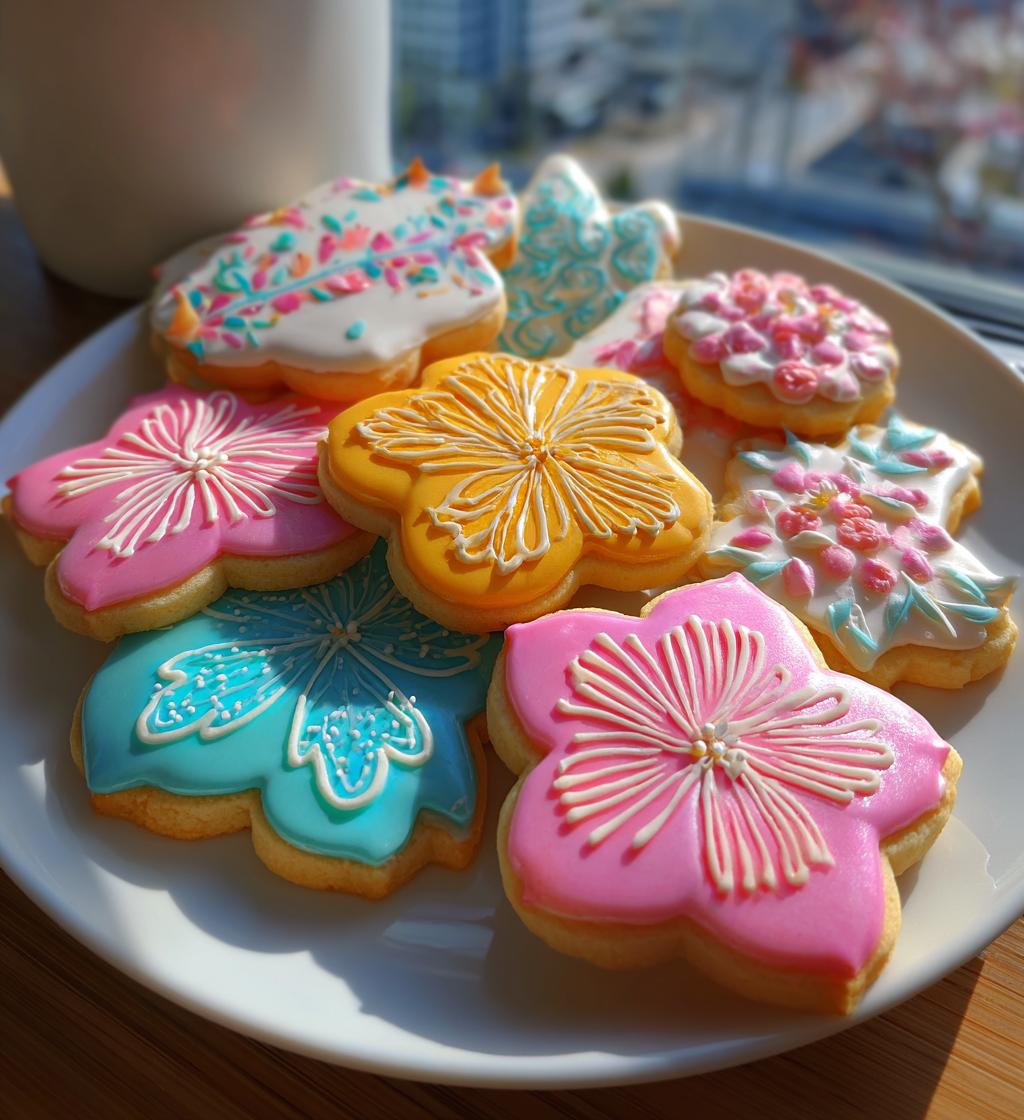 spring cookies royal icing