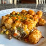 tater tot casserole with ground beef cream of chicken soup