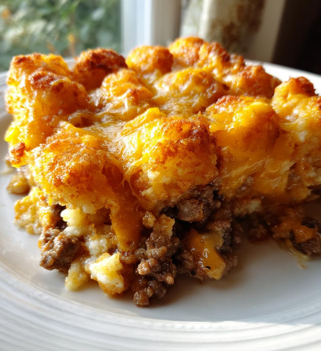 Tater Tot Casserole with Ground Beef GF: 5 Comforting Steps