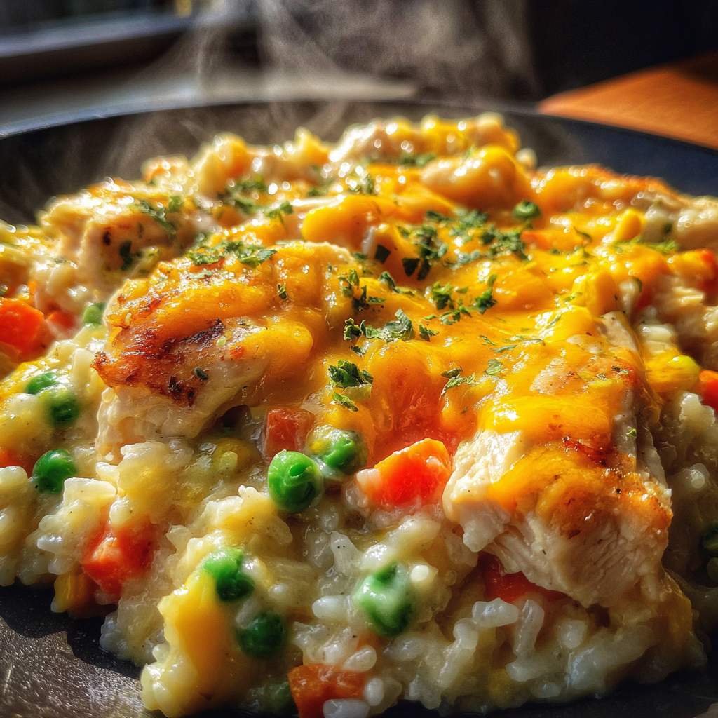 Chicken and Rice Recipes: 1 Irresistible Casserole for Dinner
