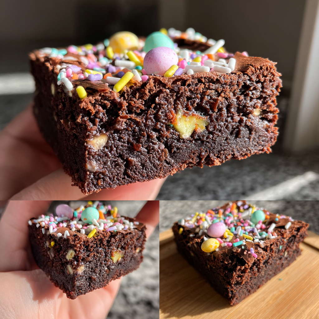 easter brownie: Real Chocolate Easter Treat in 35 Minutes