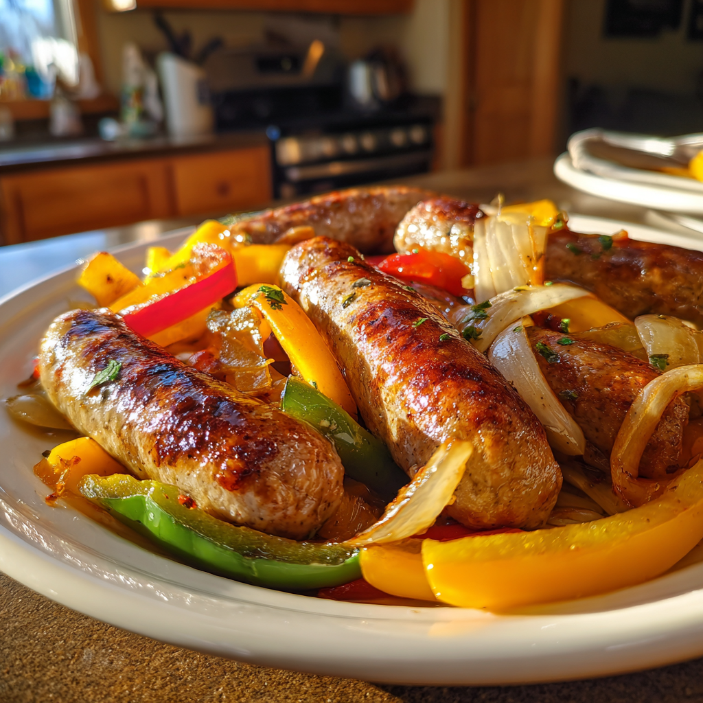 beef sausage recipes for a Perfect One-Pan Meal with Peppers