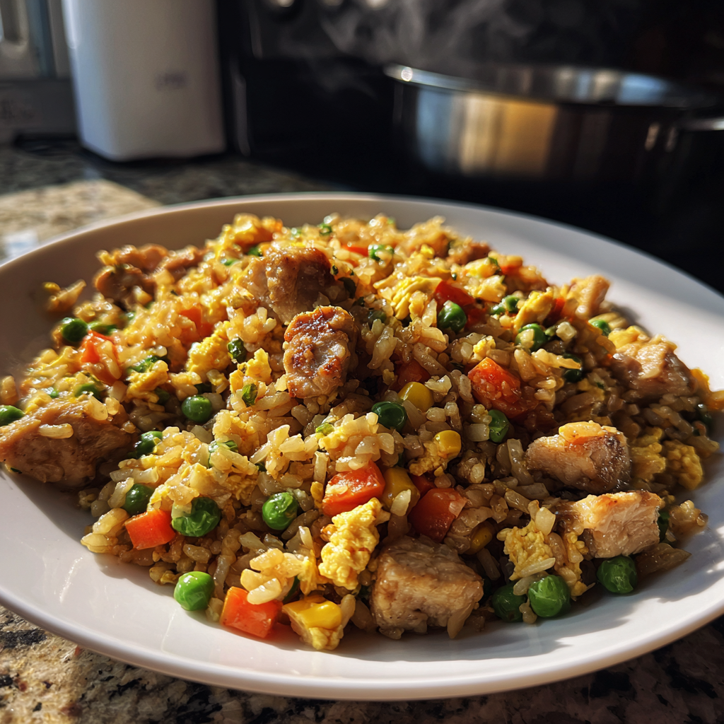 chicken fried rice recipe: 20-Minute Irresistible Family Meal