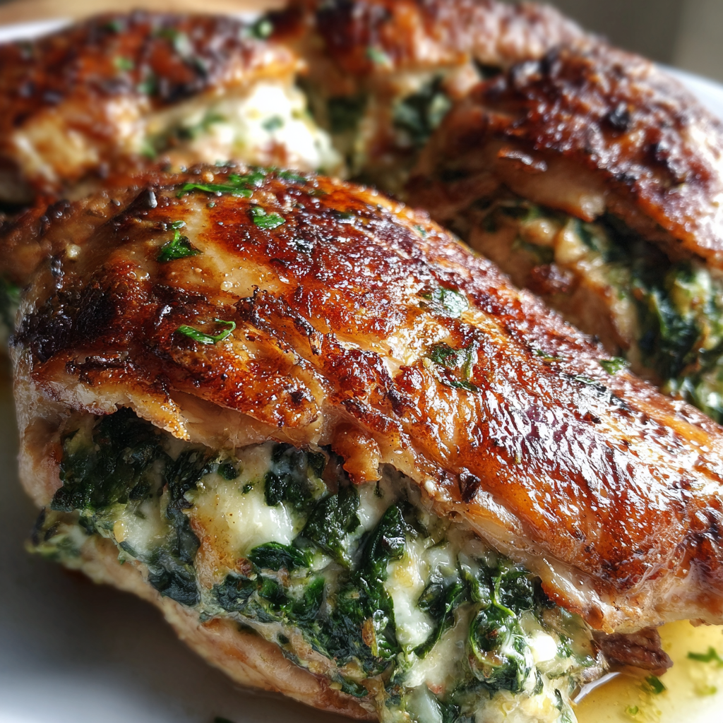 Stuffed chicken recipes: 30-Minute Irresistible Spinach Delight