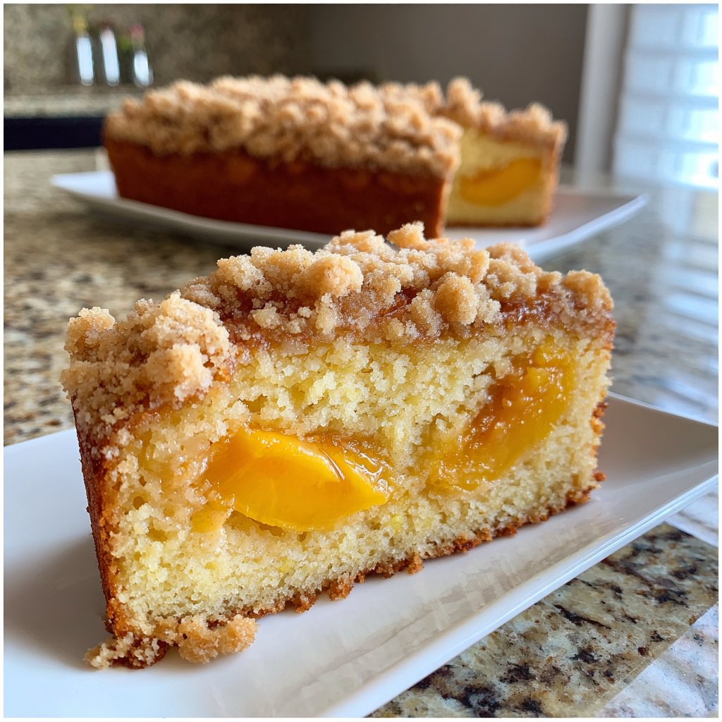 Peach Ricotta Cake with Brown Butter Streusel: Perfectly Moist and Delicious