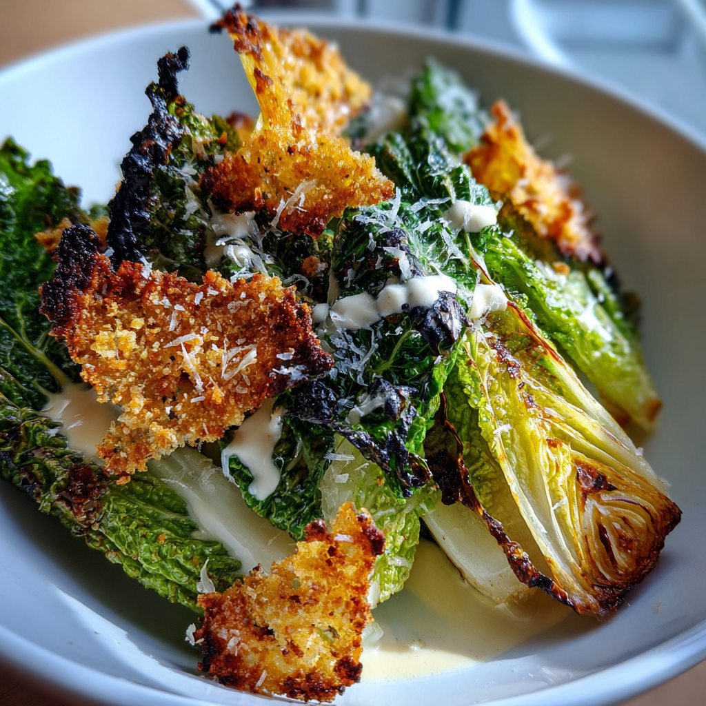 Smoky Grilled Caesar Salad with Parmesan Crisps: Irresistible Flavor in 15 Minutes