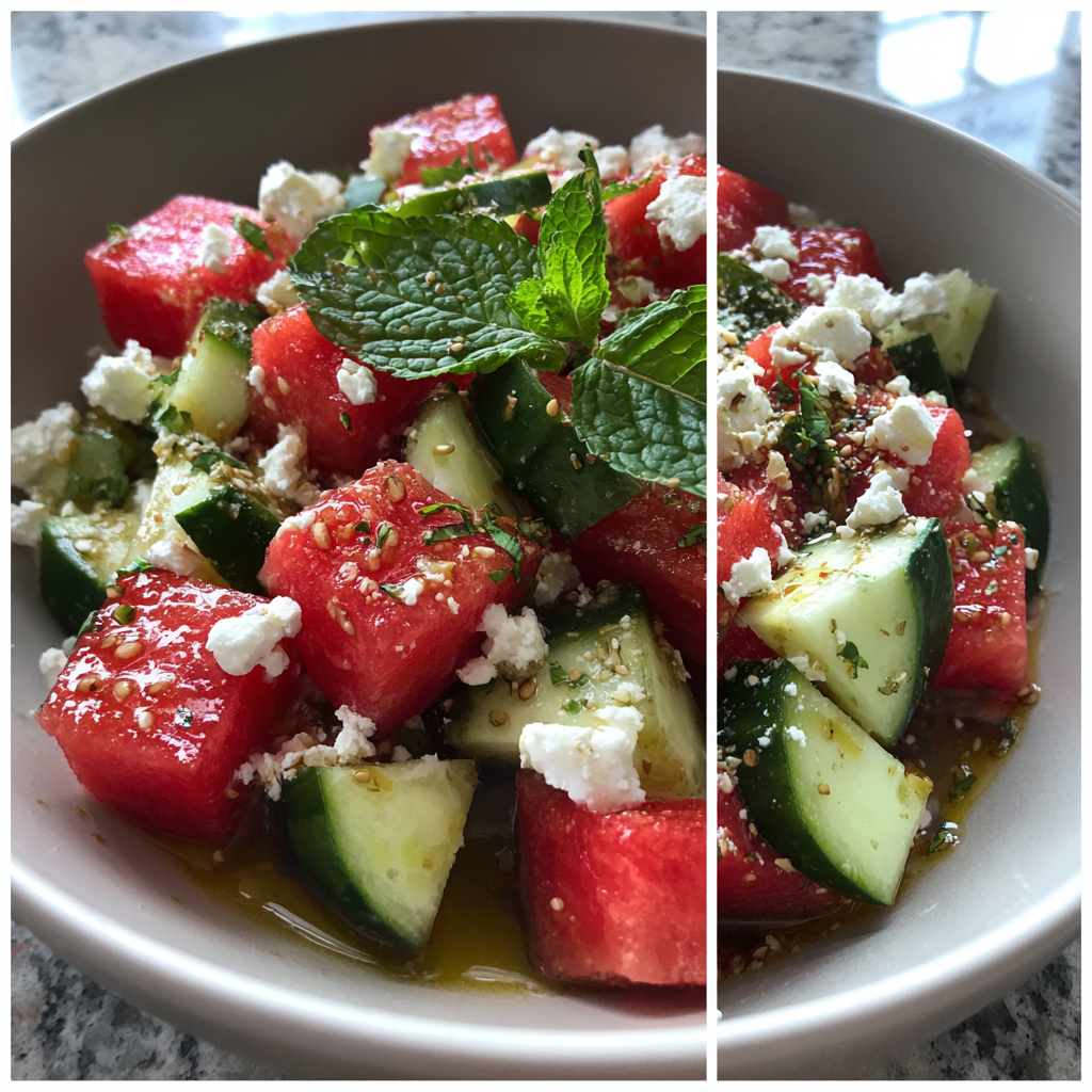 Watermelon Salad: The Perfect Refreshing Dish in 10 Minutes